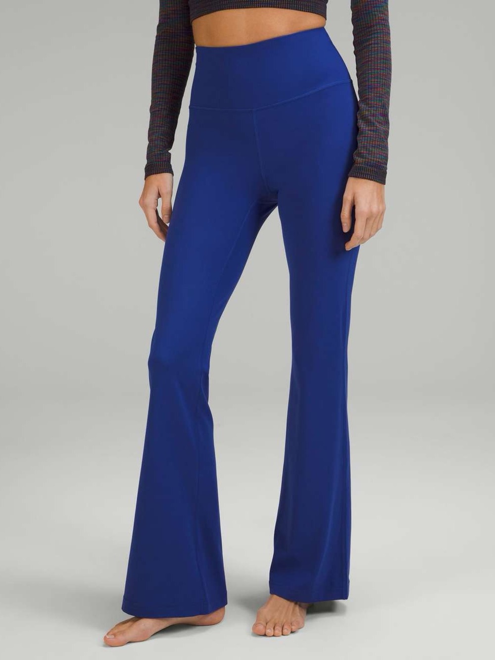 036. Lululemon Groove Super-High-Rise Flared Pant *Nulu Psychic blue size 8 32” - Picture 5 of 12